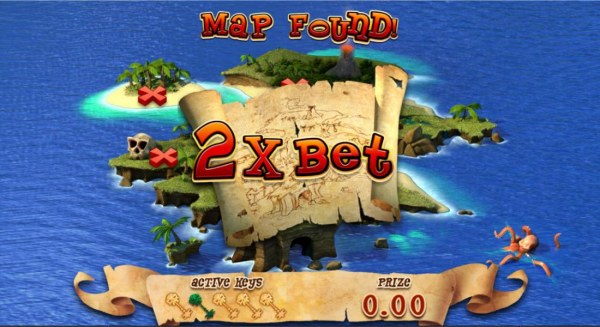 Casino Codes - Treasure map found and a 2x multiplier is awarded.