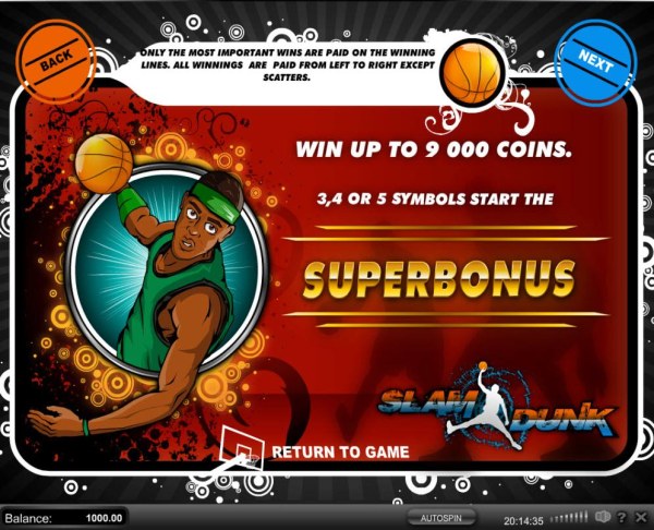 Casino Codes image of Slam Dunk
