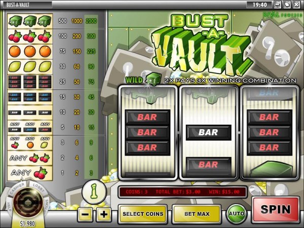 Casino Codes image of Bust-A-Vault