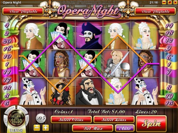 Opera Night by Casino Codes