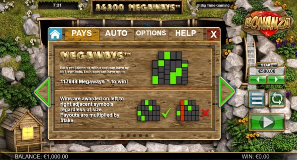 Casino Codes image of Bonanza Megaways