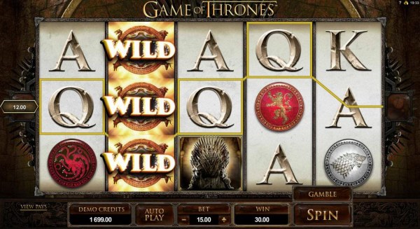 Game of Thrones - 15 Lines by Casino Codes