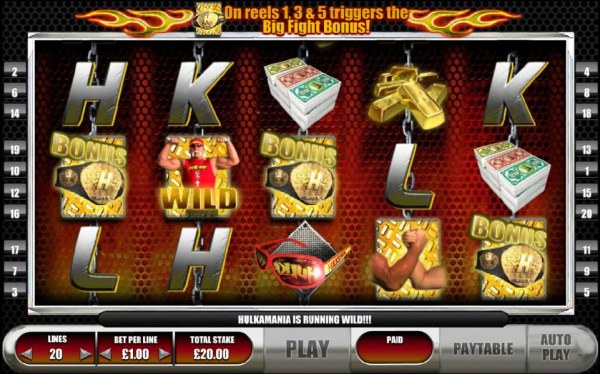 Casino Codes image of Hulkamania