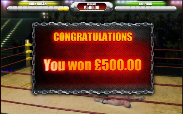Casino Codes - the big fight bonus feature pays out a $500 big win