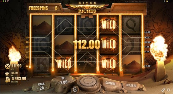 Multiple winning paylines triggers a big win during the free spins feature! by Casino Codes