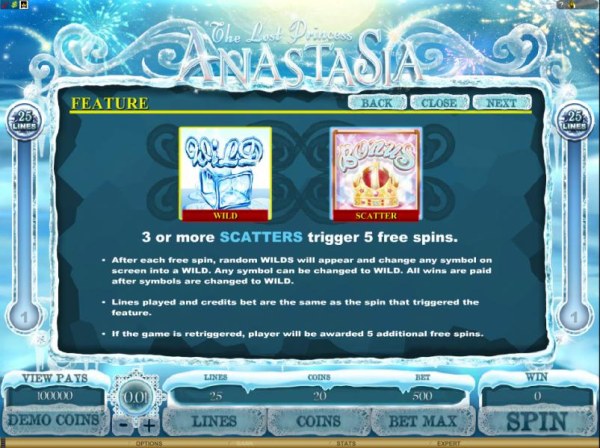 Casino Codes image of The Lost Princess Anastasia