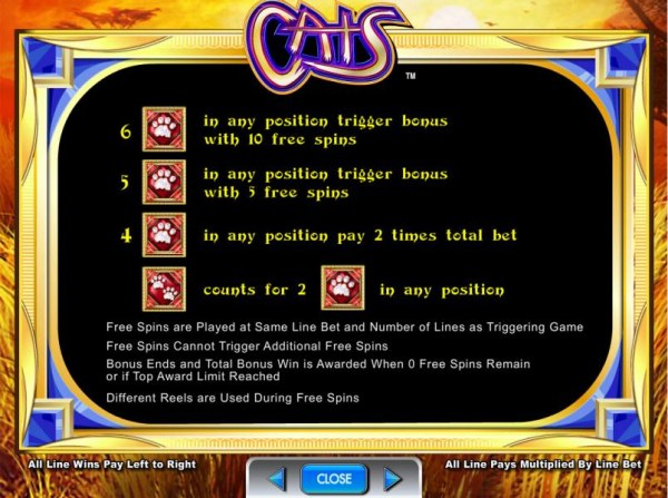 Casino Codes image of Cats