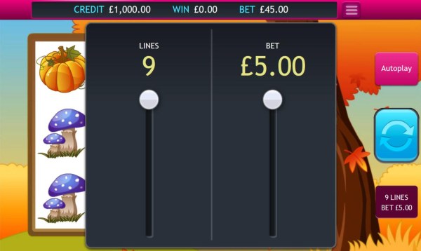 Casino Codes - Click on the BET button to adjust the coin size and/or lines played.