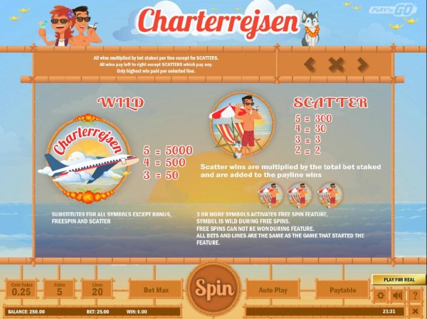 Charterrejesn screenshot