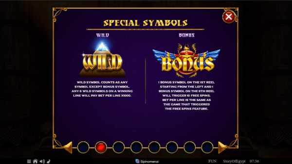 Story of Egypt by Casino Codes