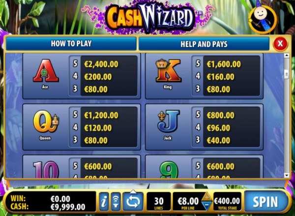 Casino Codes image of Cash Wizard