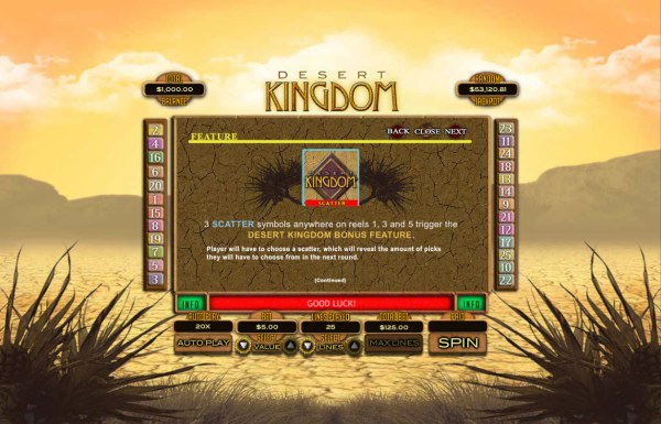 Casino Codes image of Desert Kingdom