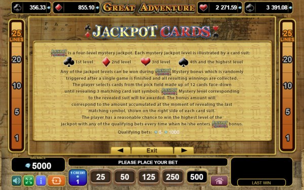 Casino Codes image of Great Adventure
