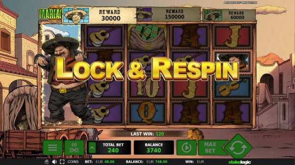 Lock and Respin feature triggered by Casino Codes