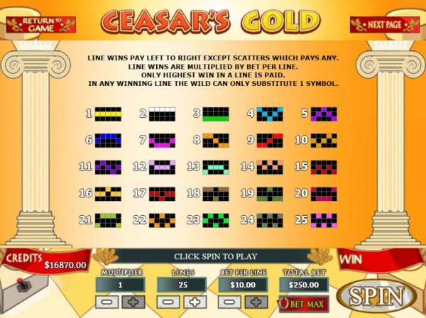 Ceasar's Gold screenshot