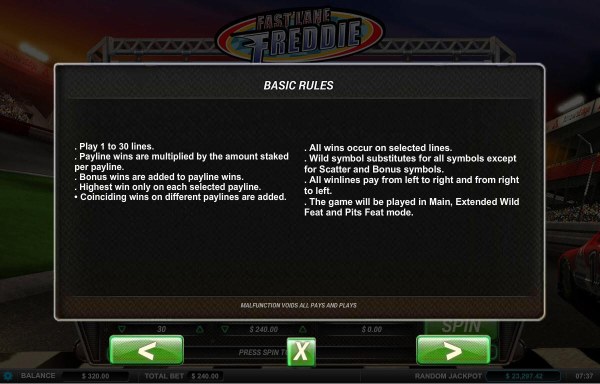 Casino Codes - Basic game rules