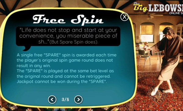 Casino Codes - Free Spin - A single free spin is awarded each time the players original spin game round does not result in any win.