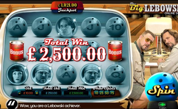 Total win 2,500.00 by Casino Codes