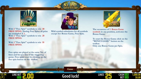 Casino Codes image of 80 Day Adventure