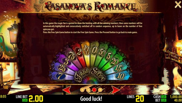 Casino Codes image of Casanova's Romance