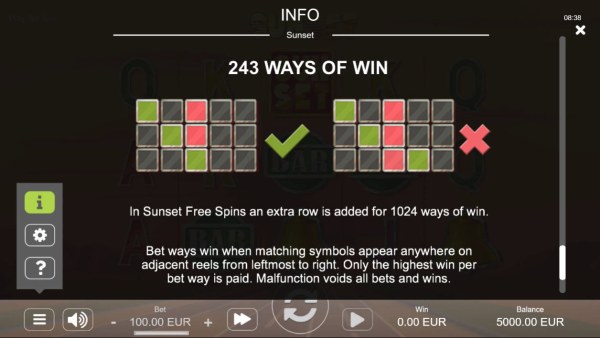 243 Ways to Win - Casino Codes