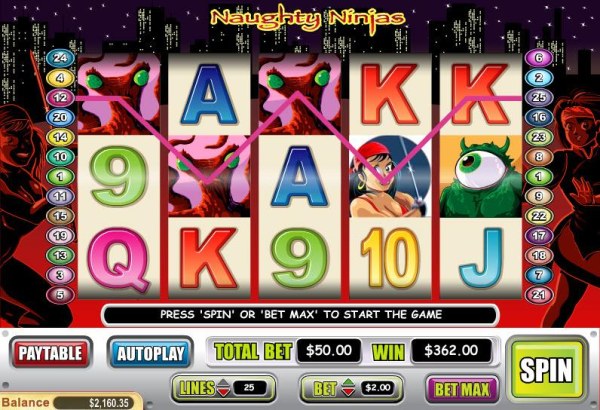 Casino Codes image of Naughty Ninjas