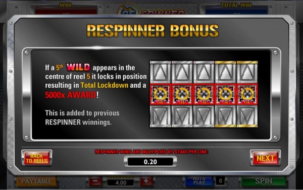 Casino Codes image of Respinner