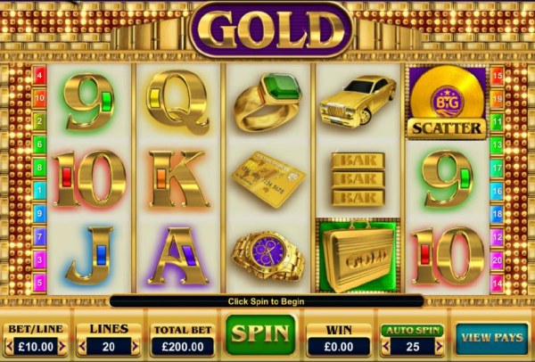 Casino Codes - Main game board featuring five reels and 20 paylines with a $25,000 max payout