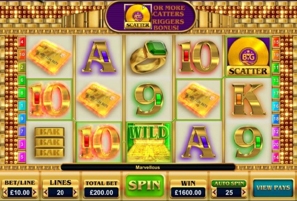Casino Codes - A 1,600.00 big win triggered by multiple winning paylines
