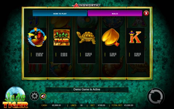 Jade Tiger by Casino Codes