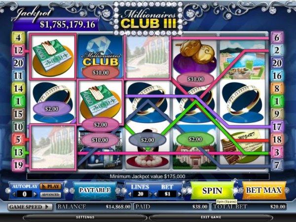Casino Codes image of Millionaires Club III