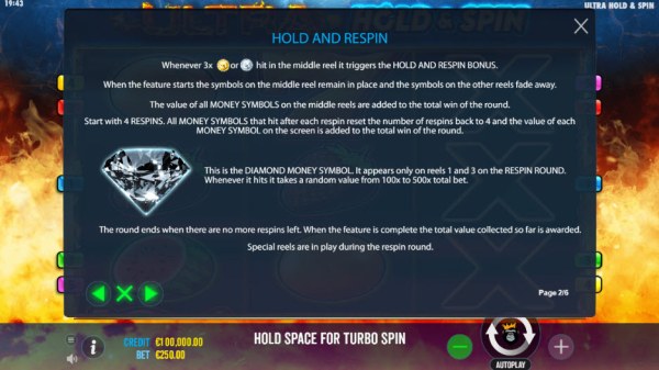 Hold and Respin Rules - Casino Codes