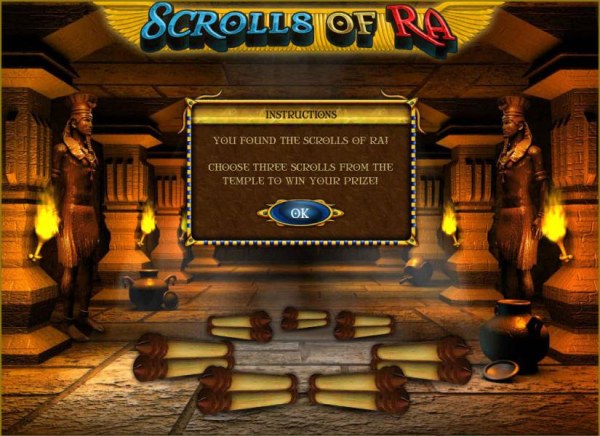 choose three scrolls to earn prize awards - Casino Codes