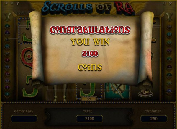 free spins feature triggers a 2100 coin big win by Casino Codes