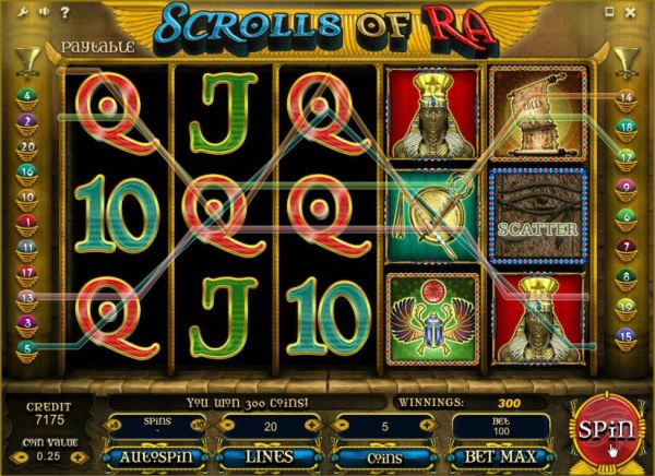 multiple winning paylines triggers a 300 coin payout - Casino Codes