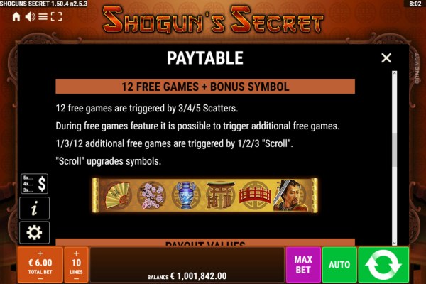 Shogun's Secret by Casino Codes