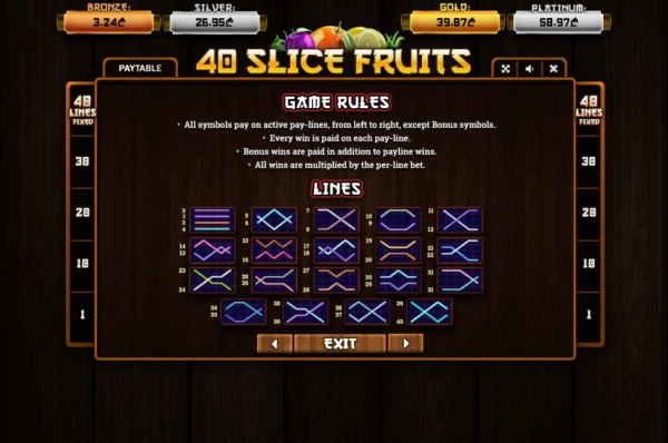 Casino Codes image of 40 Slice Fruits