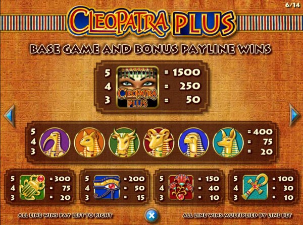 Casino Codes image of Cleopatra Plus