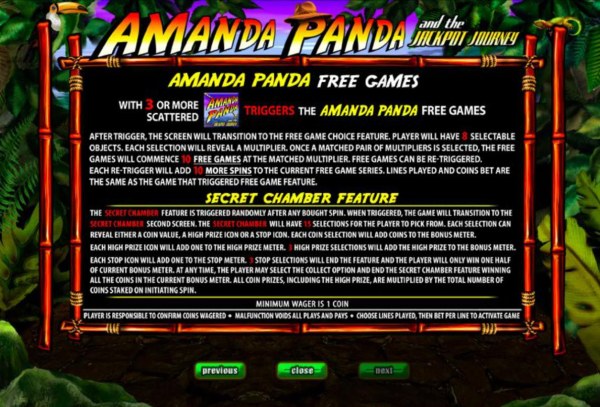 Amanda Panda and the Jackpot Journey screenshot