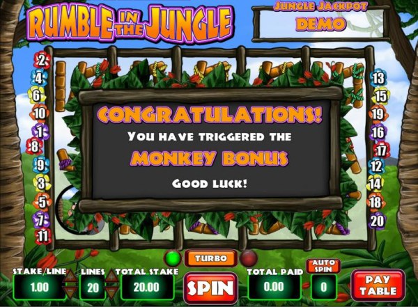 Rumble in the Jungle by Casino Codes
