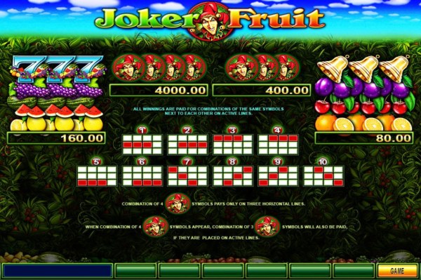 Joker Fruit screenshot