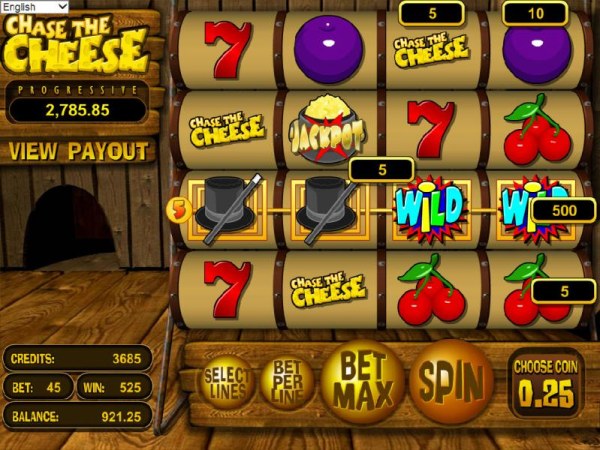 four of a kind triggers a 500 credit big win - Casino Codes