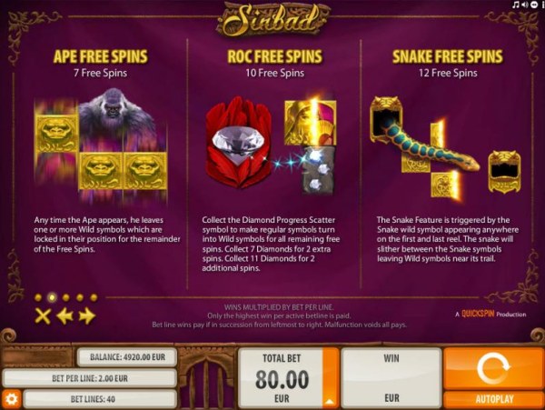 Sinbad by Casino Codes