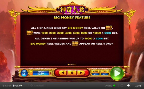 Casino Codes image of Shen Qi Jiu Long