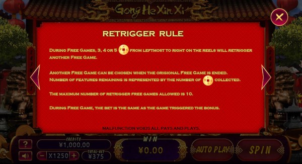 Feature Rules - Casino Codes