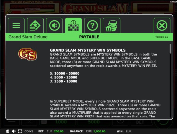 Grand Slam Deluxe screenshot