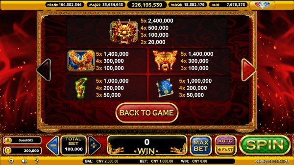 Casino Codes image of Resurrection of Dragons