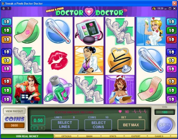 Sneek a Peek-Doctor Doctor by Casino Codes