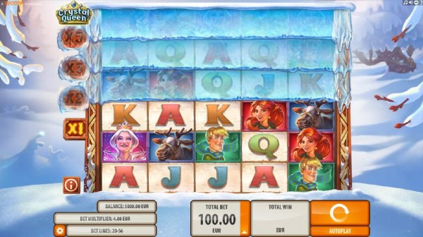 Main game board featuring six reels and 20 paylines with a $20,000 max payout by Casino Codes