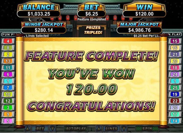 Casino Codes - free games feature pays out a $120 big win